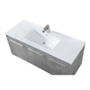 Elegant Decor 48 Inch Single Bathroom Floating Vanity In Concrete Grey VF44048CG